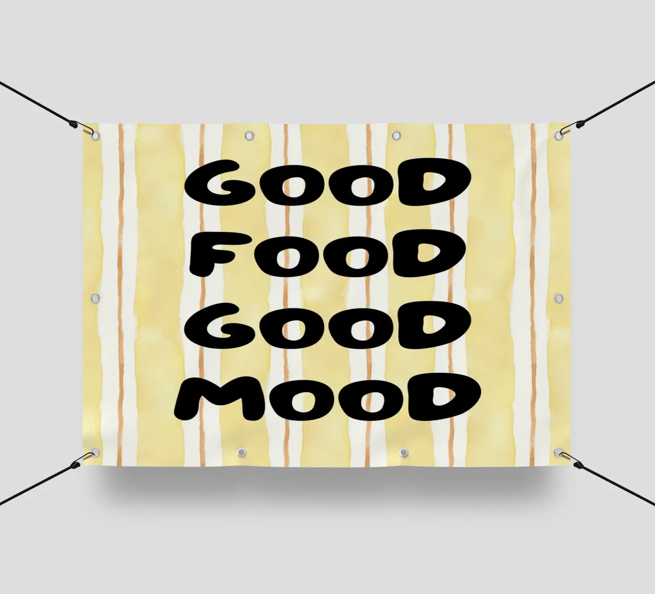 Good food good mood telo in pvc da PinkCandyWalls