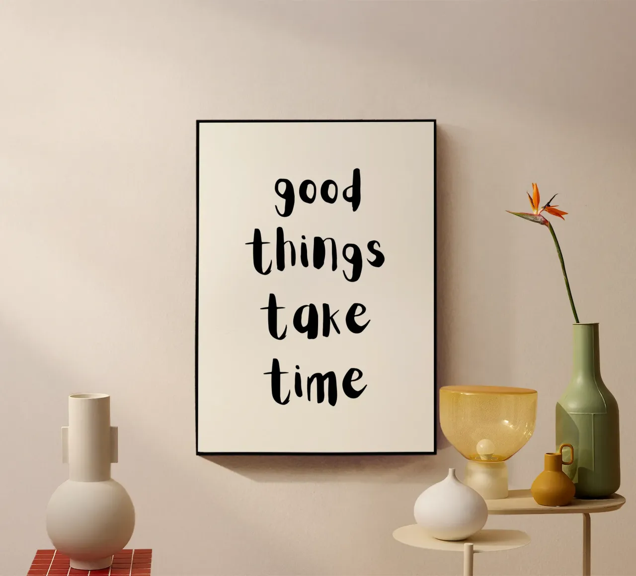 Good things take time plexiglass da PinkCandyWalls