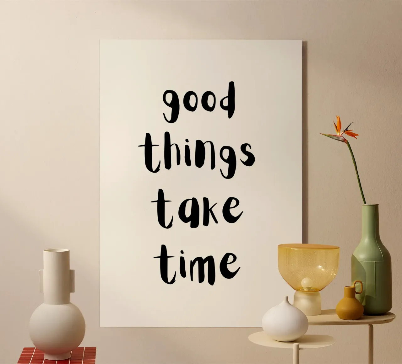 Good things take time plexiglass da PinkCandyWalls