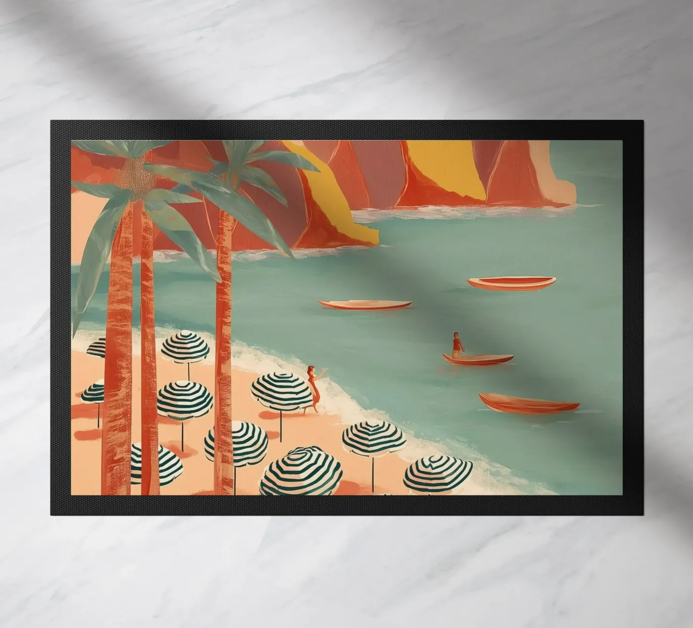 Cliffside Siesta doormat by Luca
