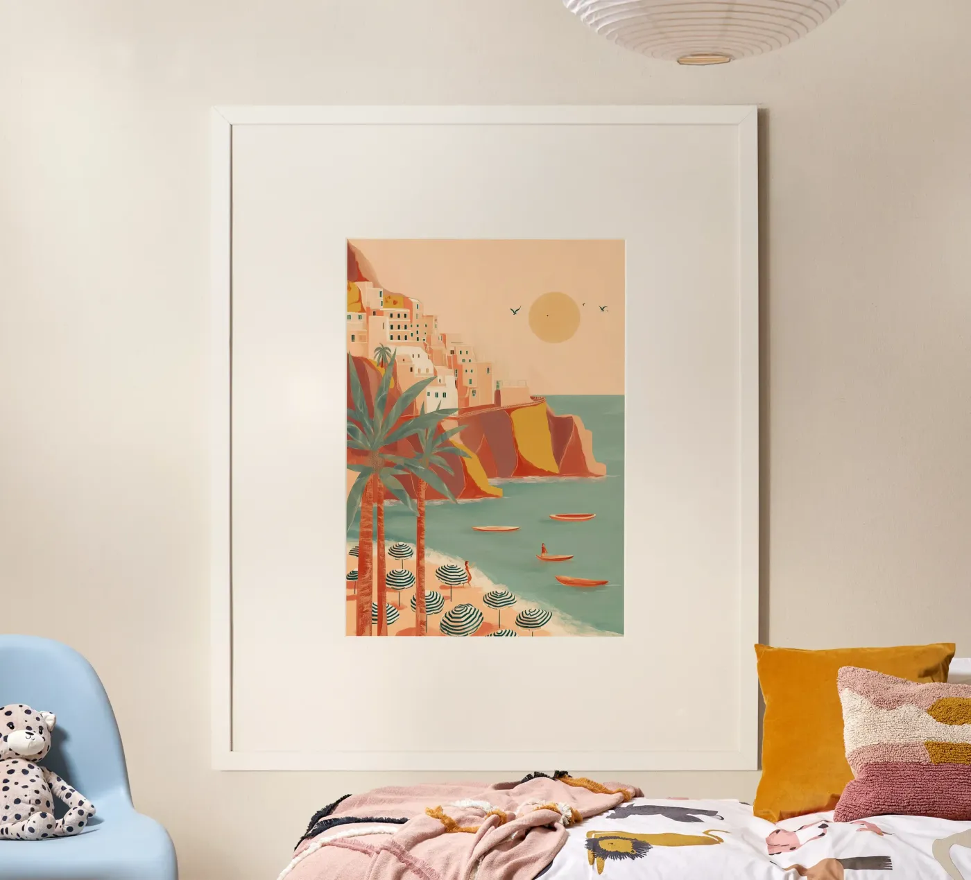 Cliffside Siesta poster by Luca