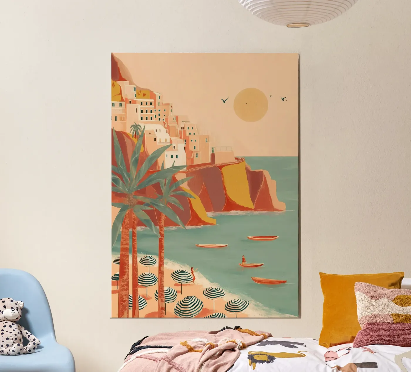 Cliffside Siesta poster by Luca