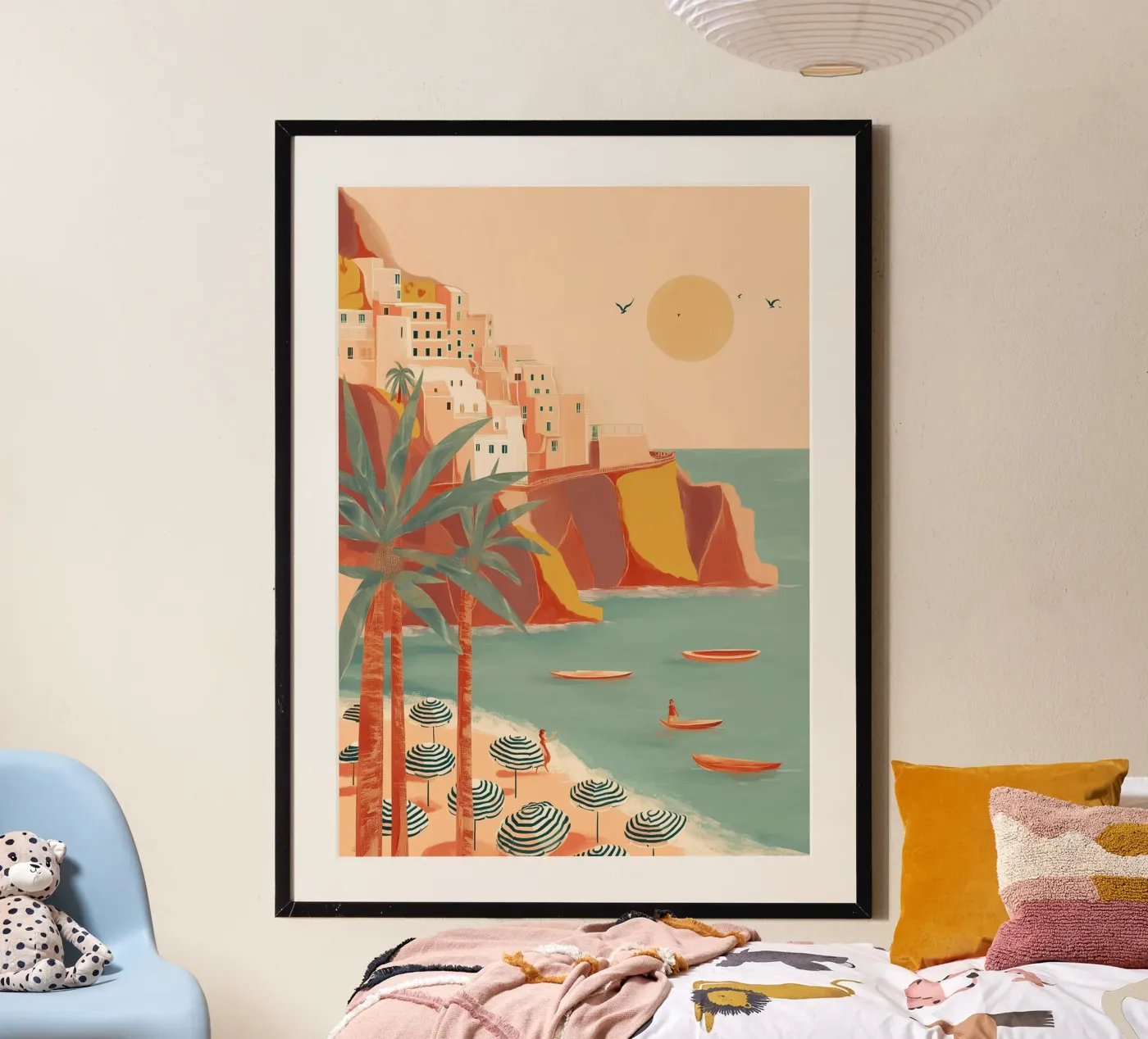 Cliffside Siesta poster by Luca