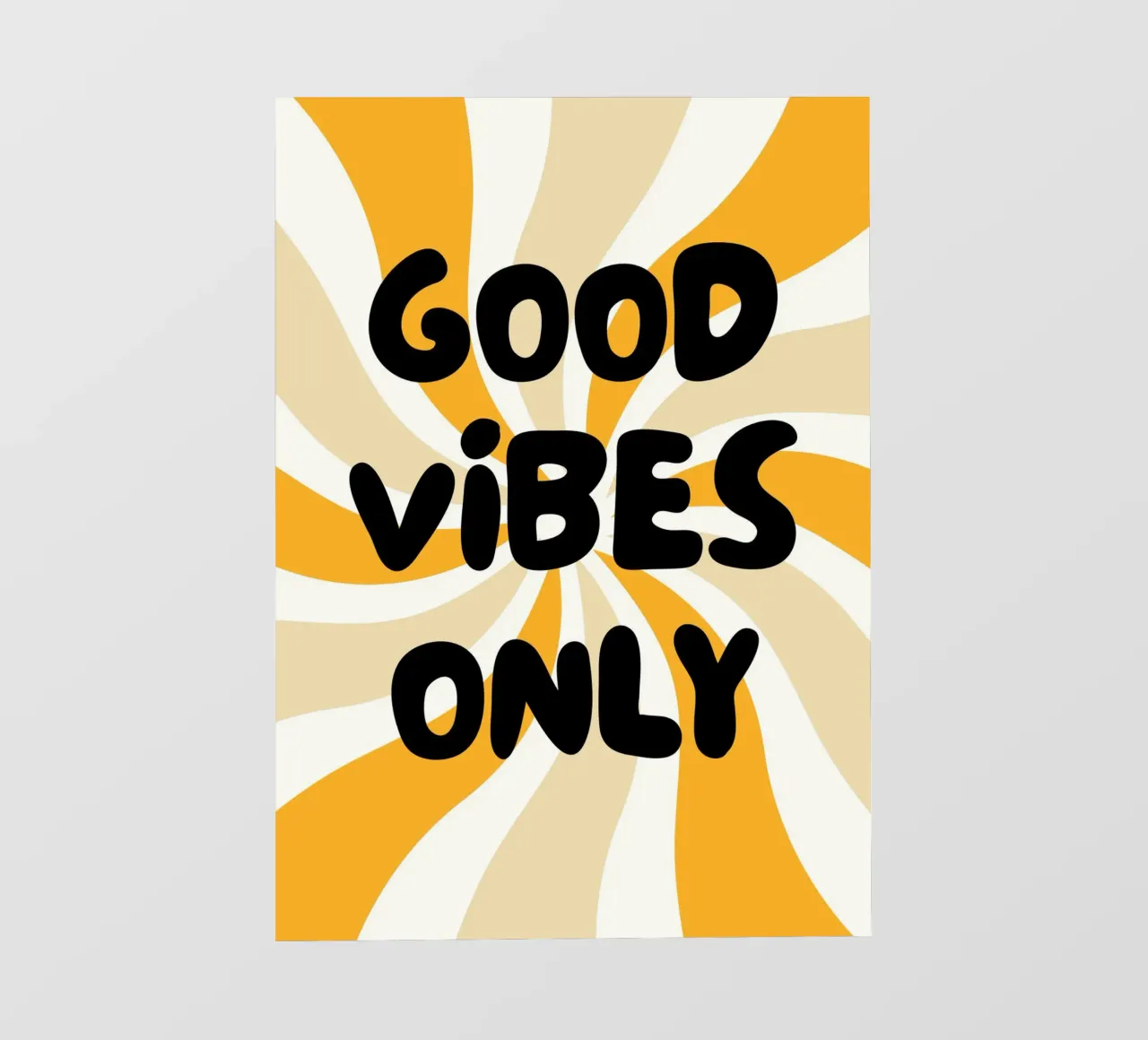 Good vibes only telo in pvc da PinkCandyWalls