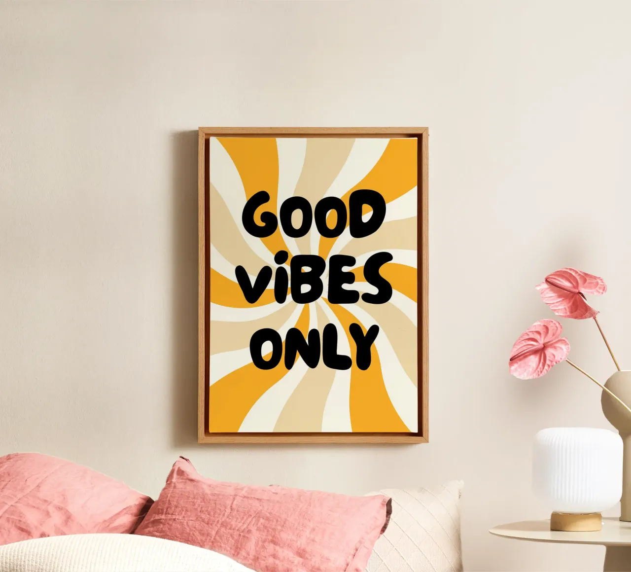 Good vibes only tela da PinkCandyWalls