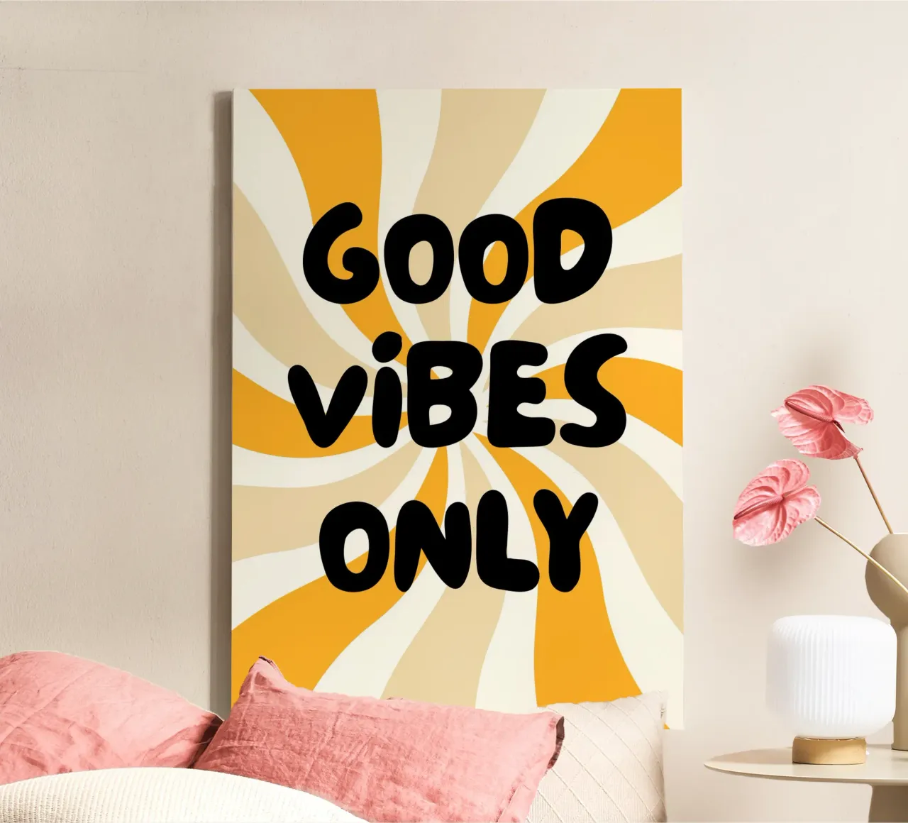 Good vibes only tela da PinkCandyWalls