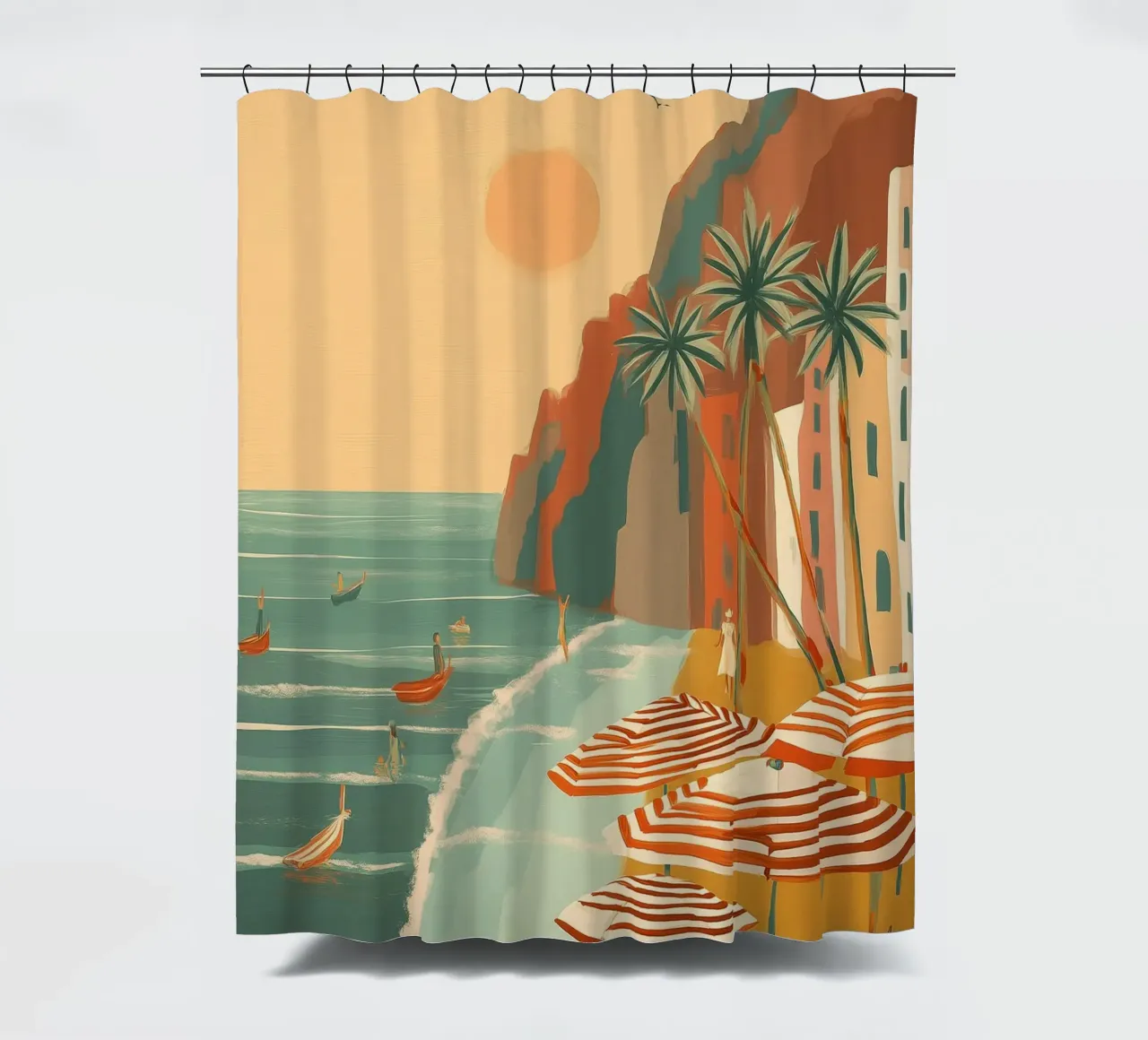 Umbrellas Waiting for the Tide tenda da doccia da Luca
