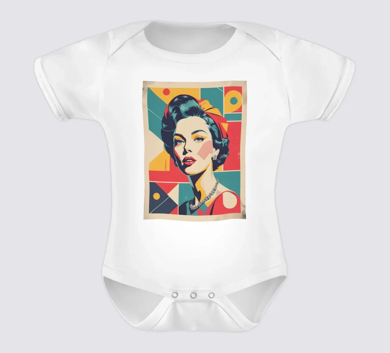 pop art nostalgica e retrò body neonato maniche corte da LIFESTYLE OBJECTS