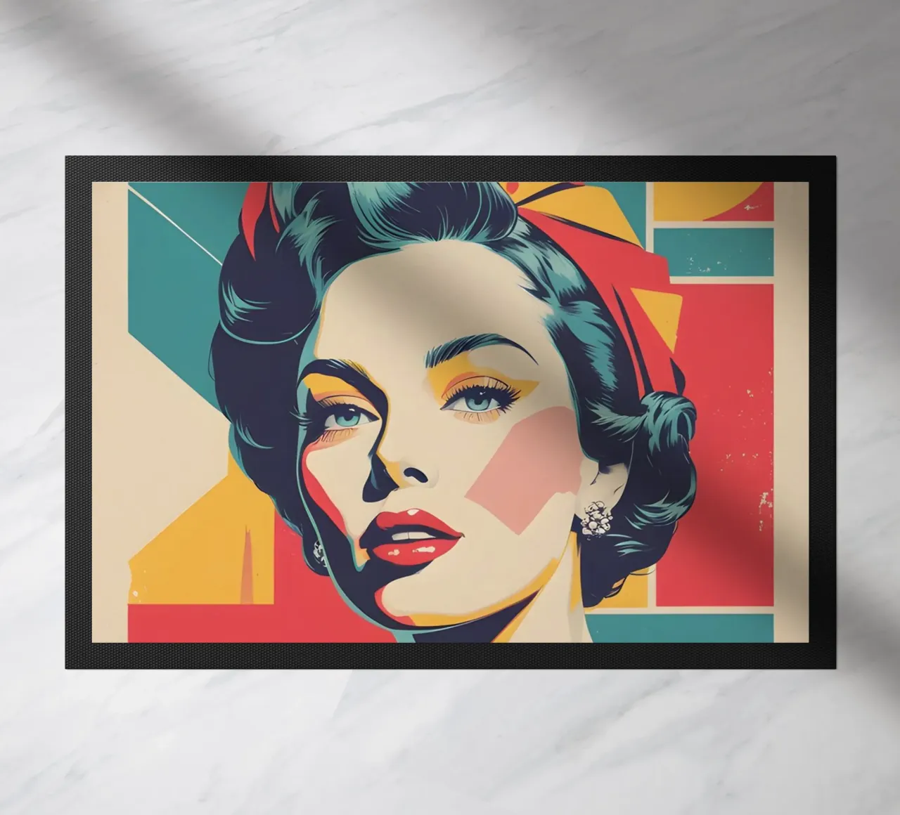 pop art nostalgica e retrò zerbino da LIFESTYLE OBJECTS