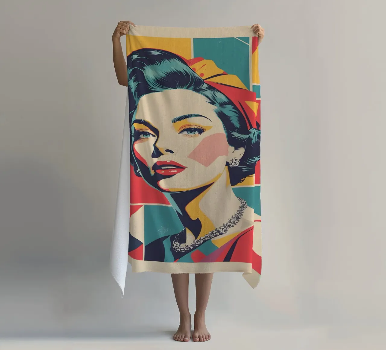 pop art nostalgica e retrò telo mare da LIFESTYLE OBJECTS