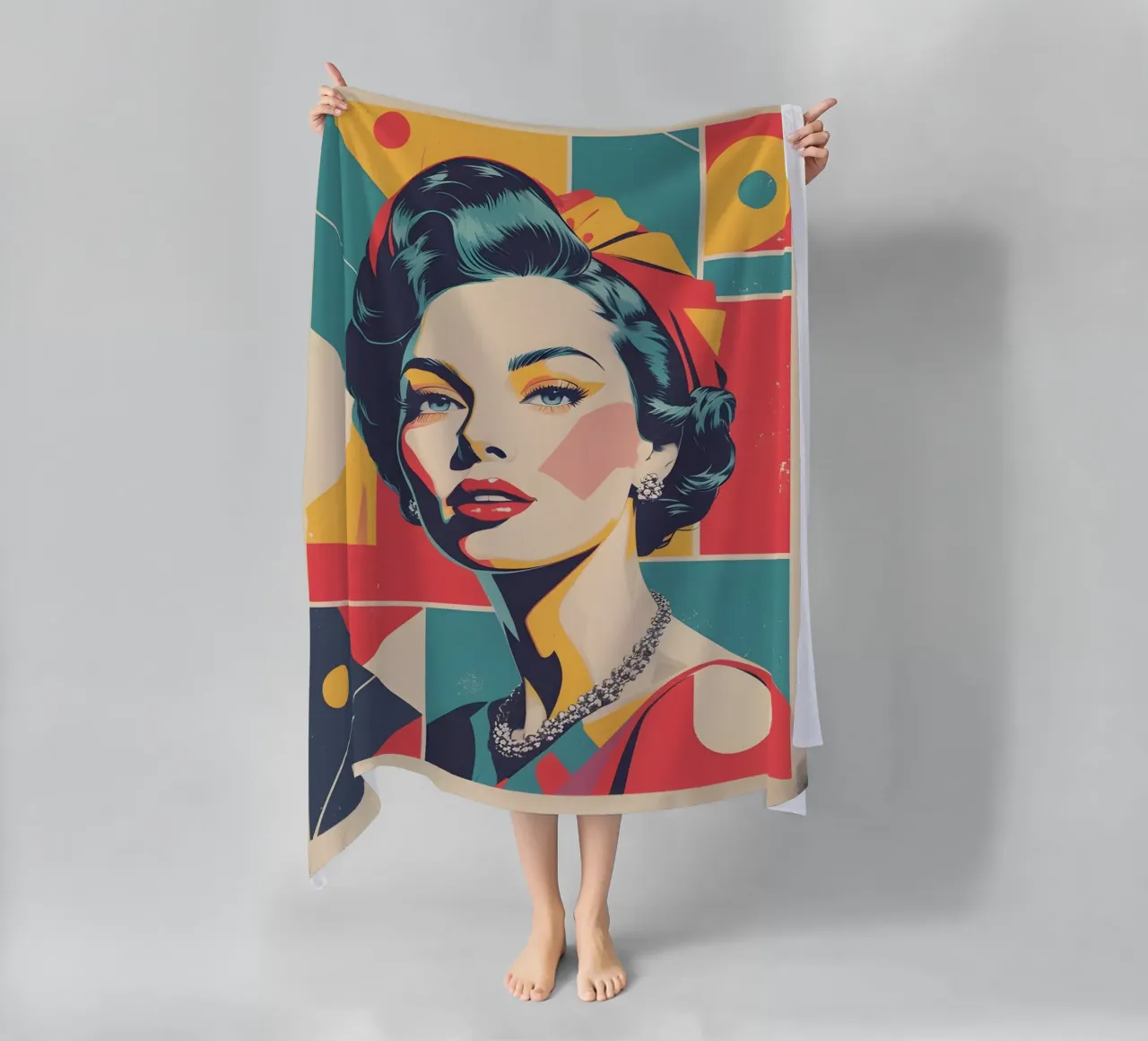 pop art nostalgica e retrò telo mare da LIFESTYLE OBJECTS