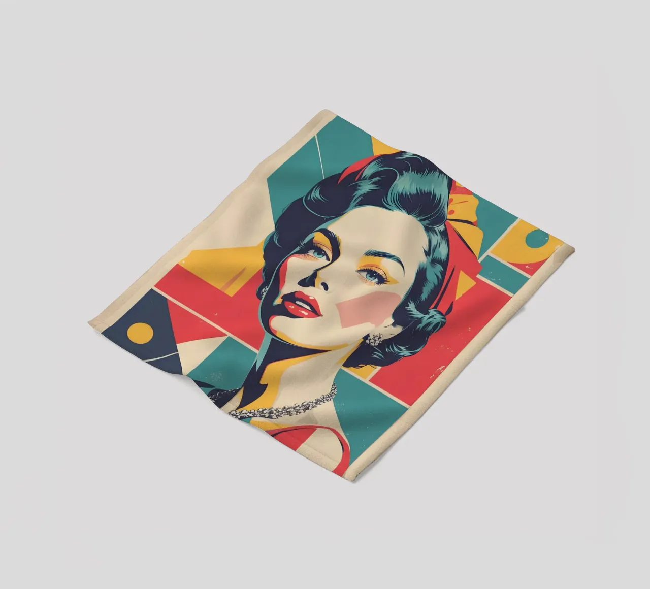 pop art nostalgica e retrò coperta in pile da LIFESTYLE OBJECTS