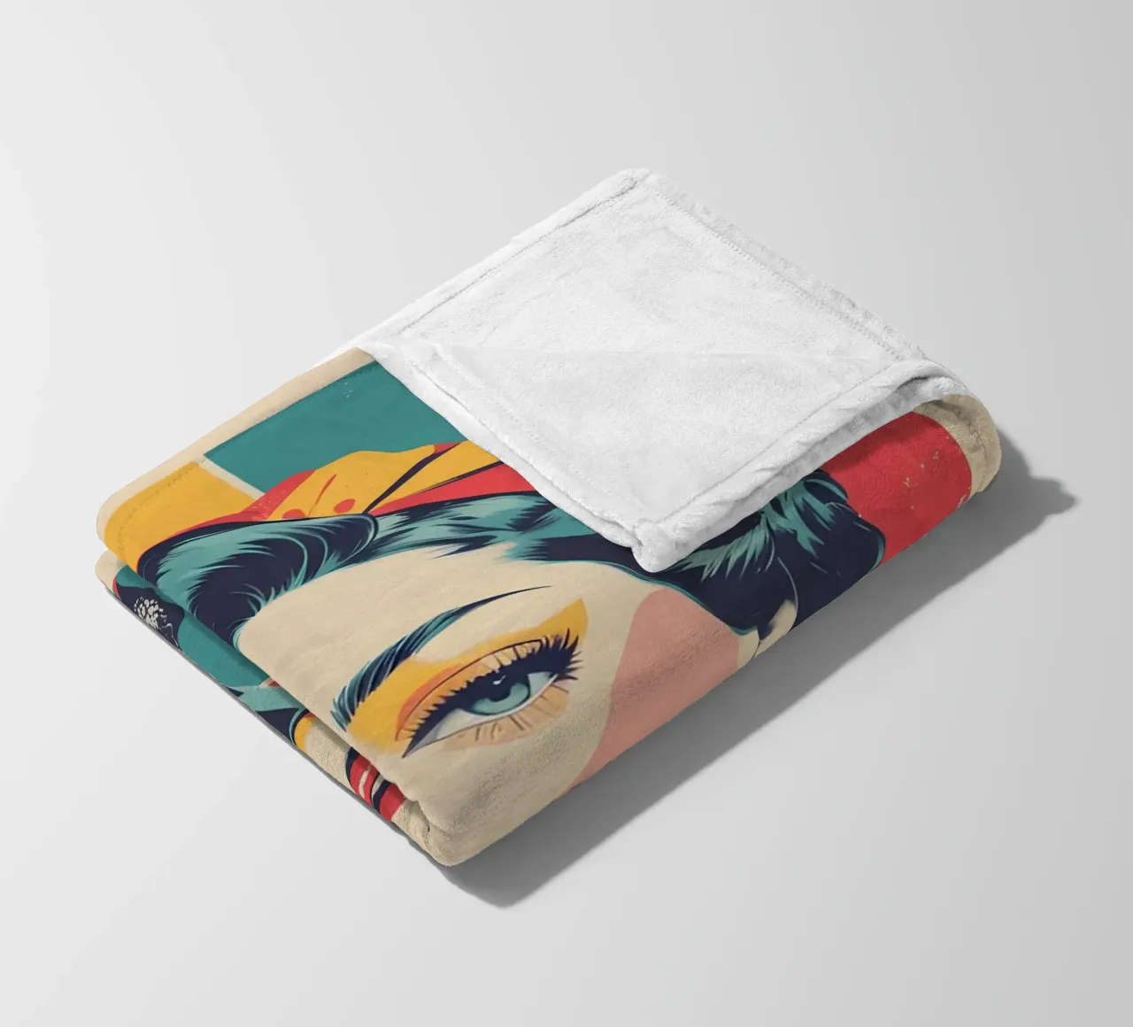 pop art nostalgica e retrò coperta in pile da LIFESTYLE OBJECTS