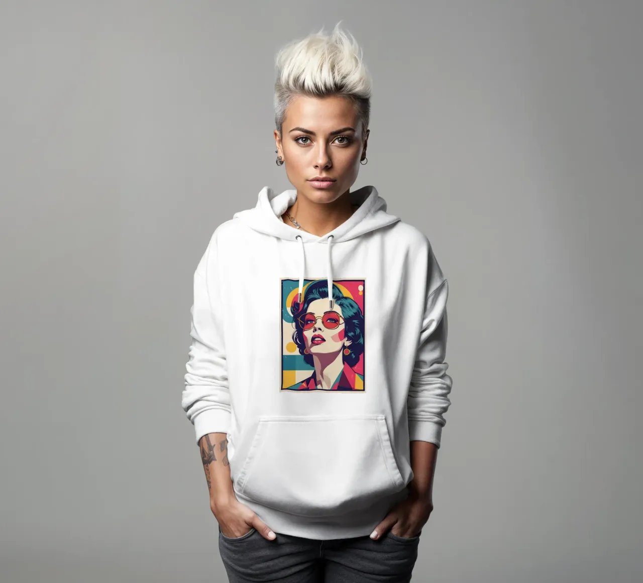 pop art nostalgica e retrò felpa con cappuccio da LIFESTYLE OBJECTS