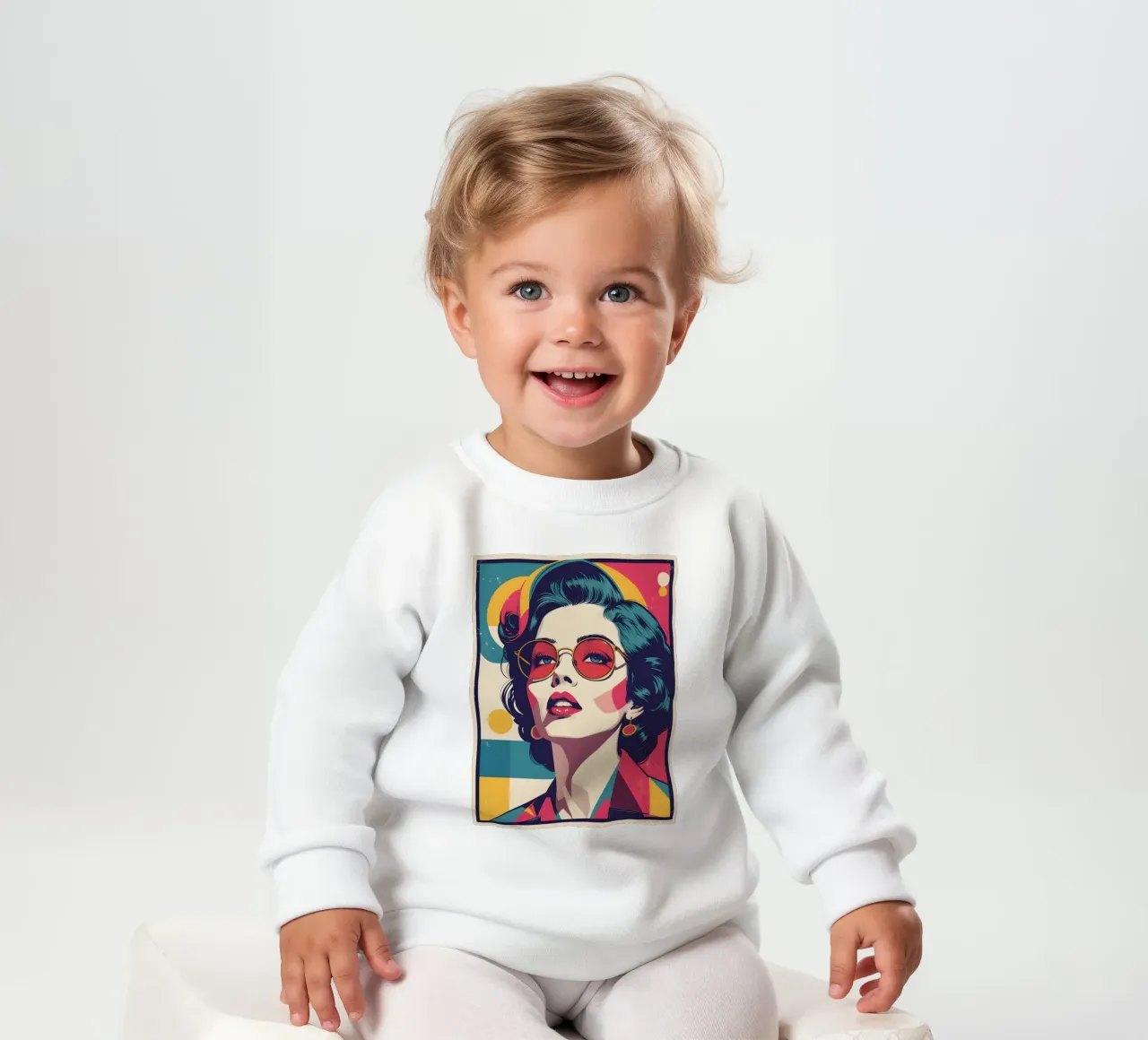 pop art nostalgica e retrò felpa neonato da LIFESTYLE OBJECTS