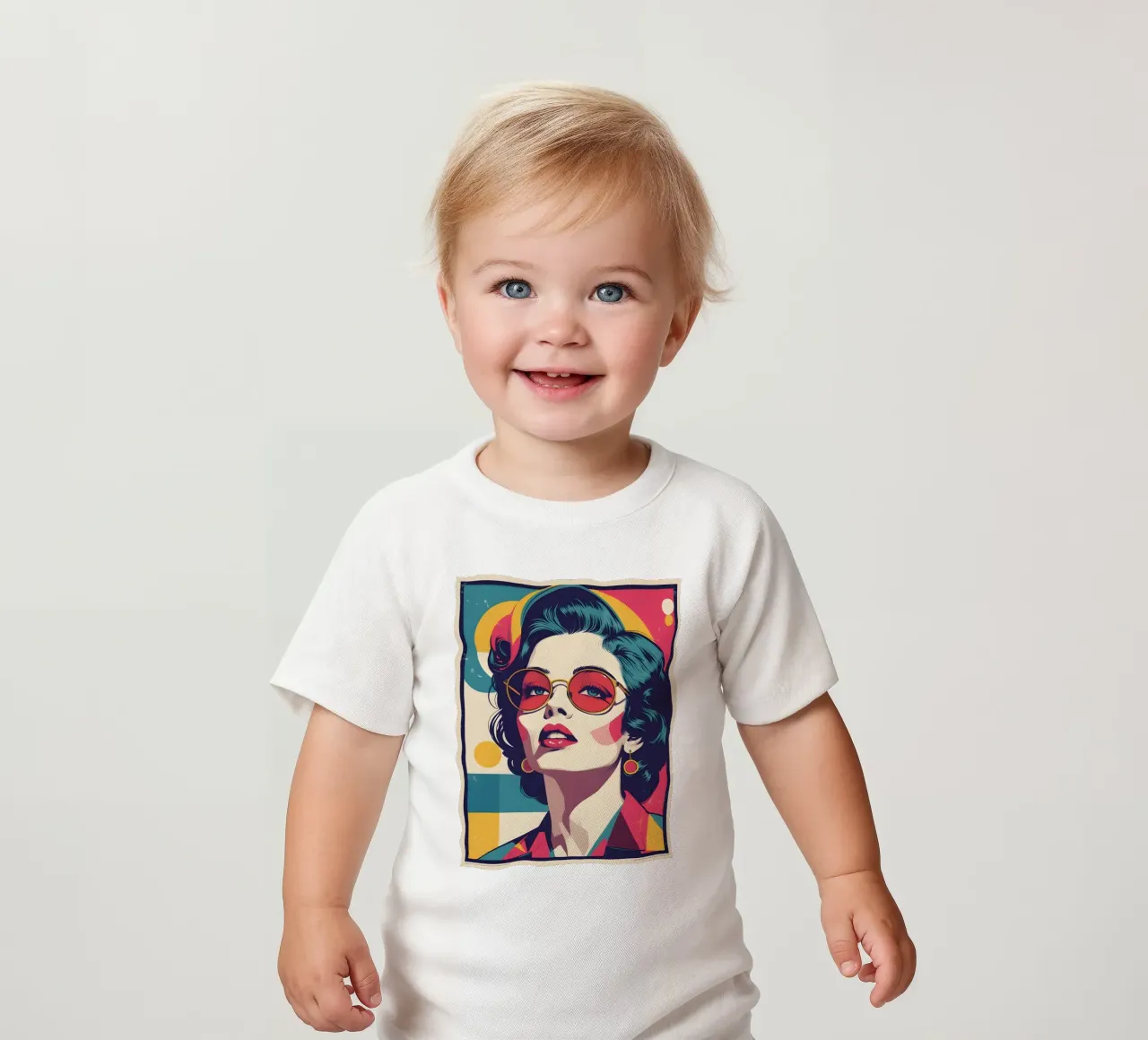 pop art nostalgica e retrò maglietta neonato da LIFESTYLE OBJECTS