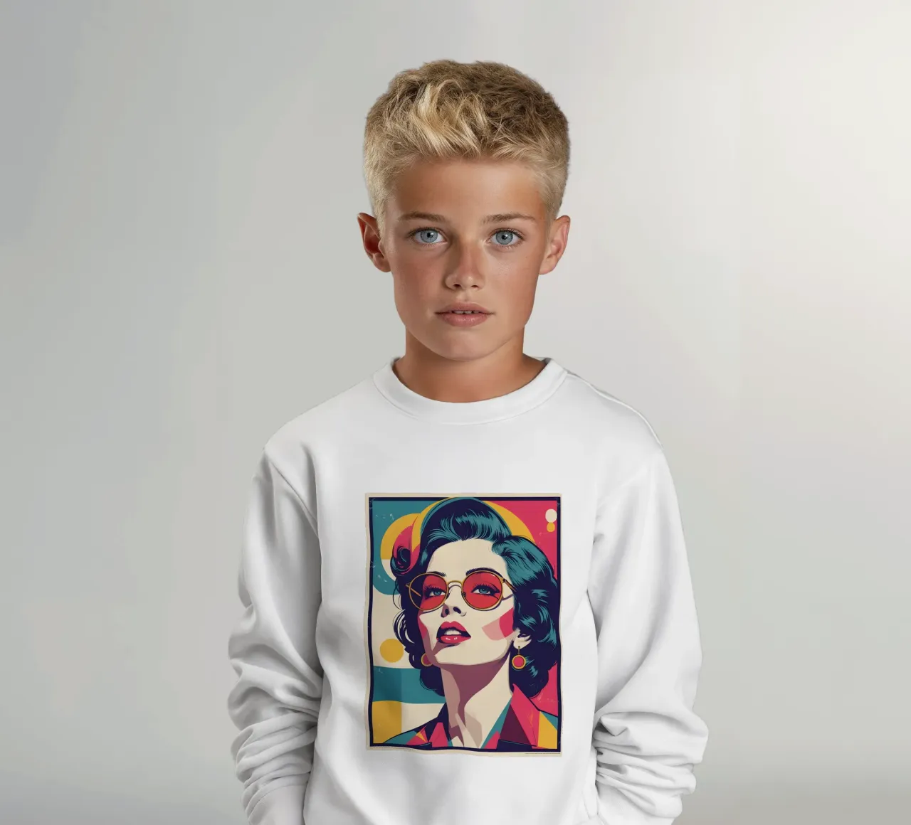 pop art nostalgica e retrò felpa bambino da LIFESTYLE OBJECTS