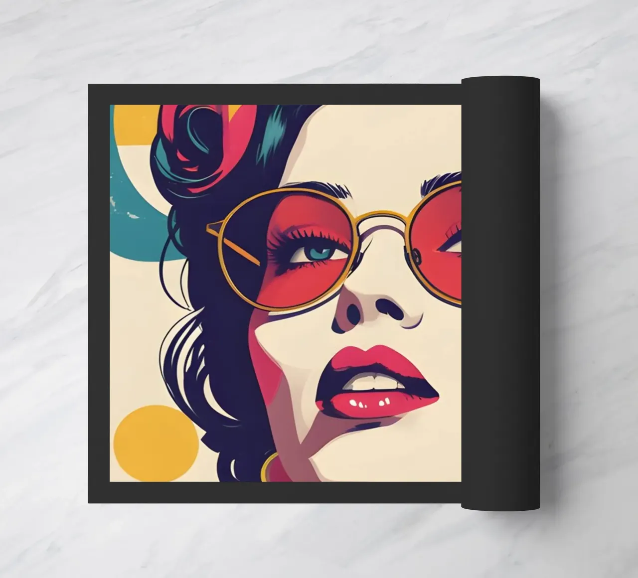 pop art nostalgica e retrò zerbino da LIFESTYLE OBJECTS