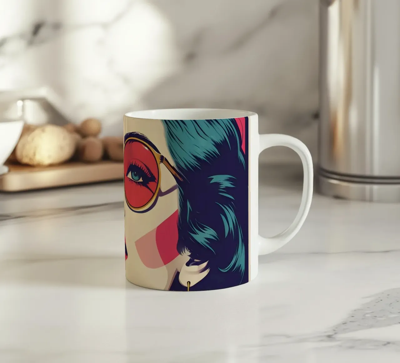 pop art nostalgica e retrò tazza in ceramica da LIFESTYLE OBJECTS