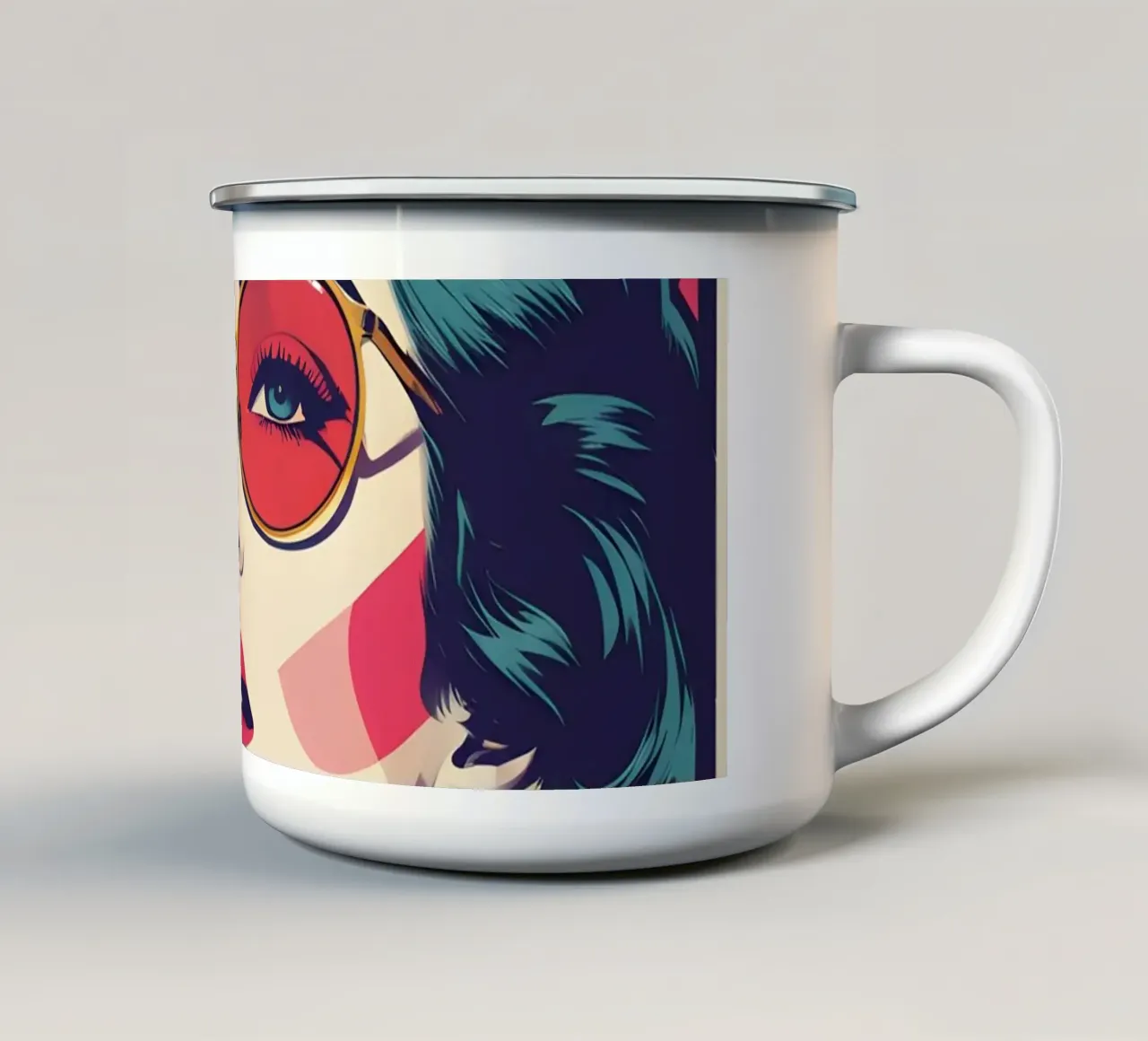 popart nostalgisch en retro emaille mok van LIFESTYLE OBJECTS