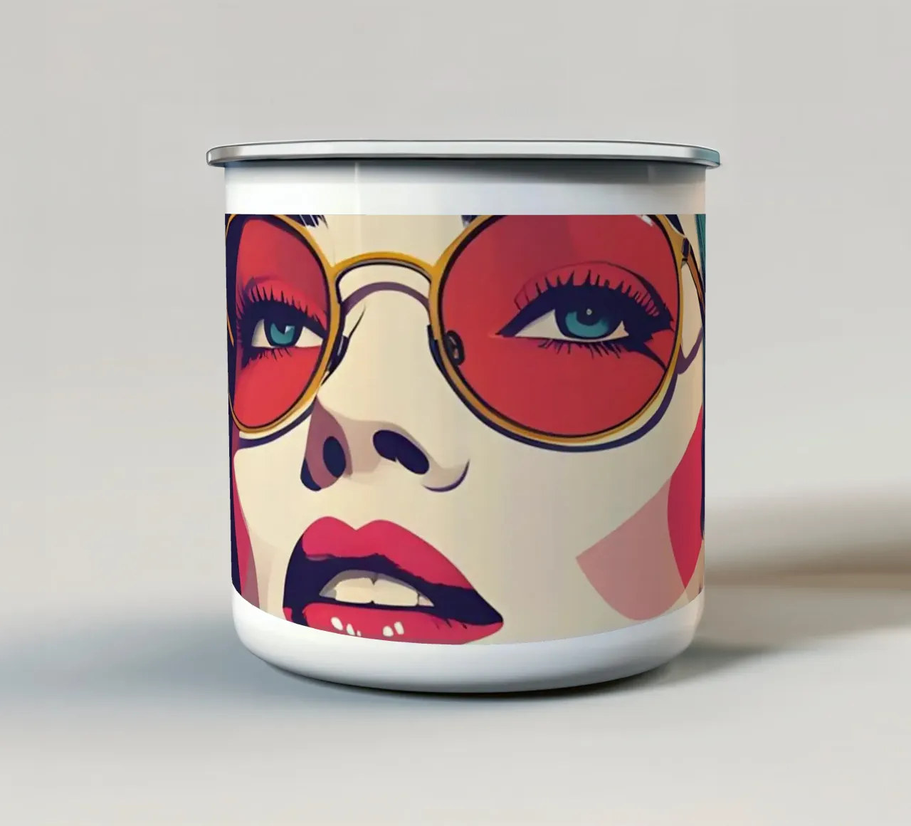 popart nostalgisch en retro emaille mok van LIFESTYLE OBJECTS