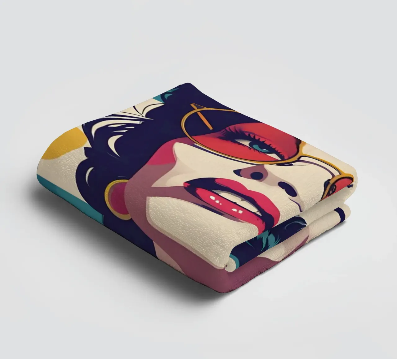 pop art nostalgica e retrò asciugamano da bagno da LIFESTYLE OBJECTS