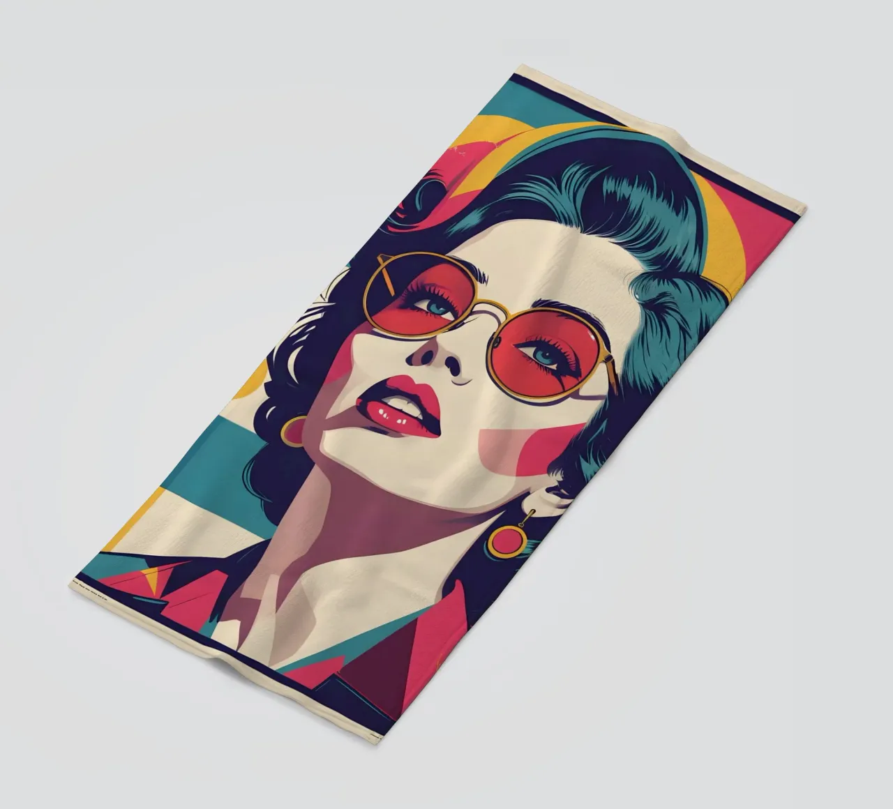 pop art nostalgica e retrò telo mare da LIFESTYLE OBJECTS