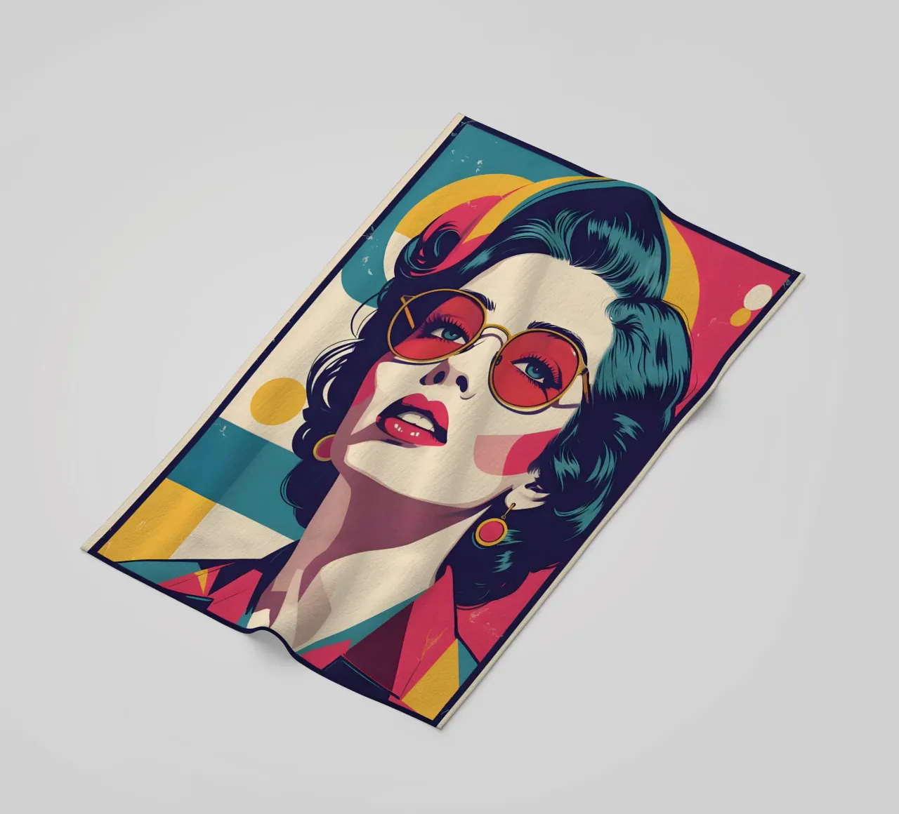 pop art nostalgica e retrò telo mare da LIFESTYLE OBJECTS