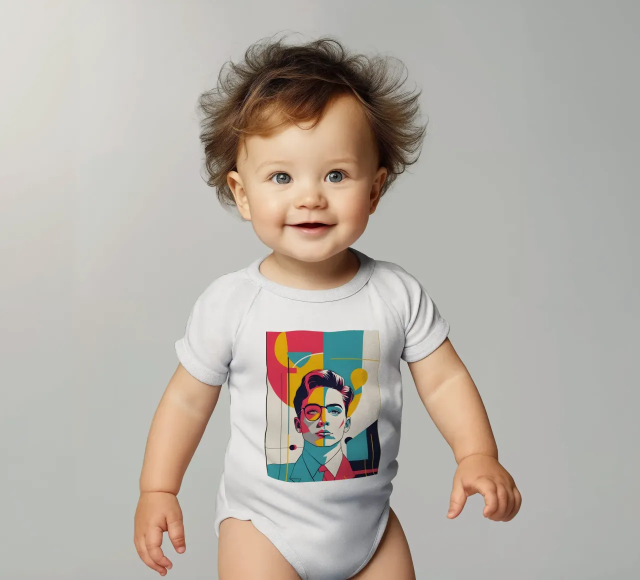 pop art nostalgica e retrò body neonato maniche corte da LIFESTYLE OBJECTS