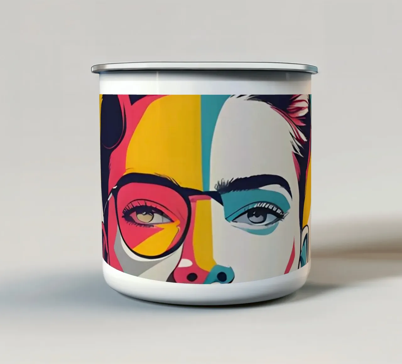 pop art nostalgica e retrò tazza in smalto da LIFESTYLE OBJECTS