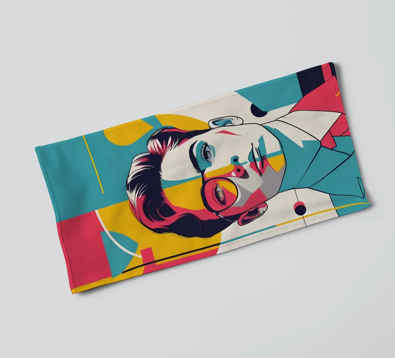 pop art nostalgica e retrò asciugamano da bagno da LIFESTYLE OBJECTS