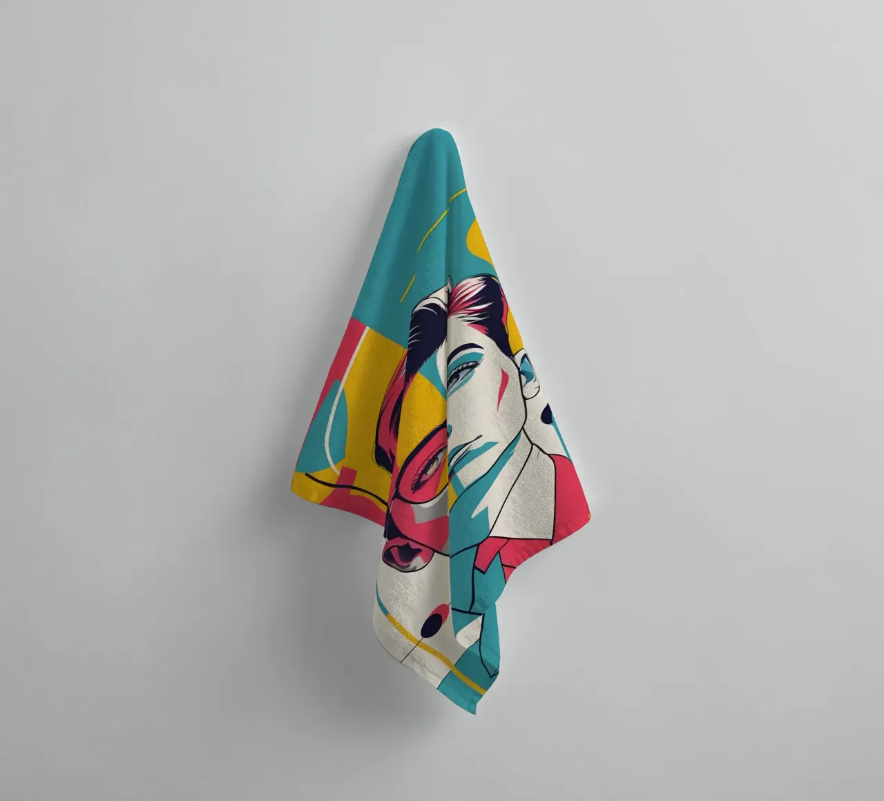 pop art nostalgica e retrò asciugamano da bagno da LIFESTYLE OBJECTS