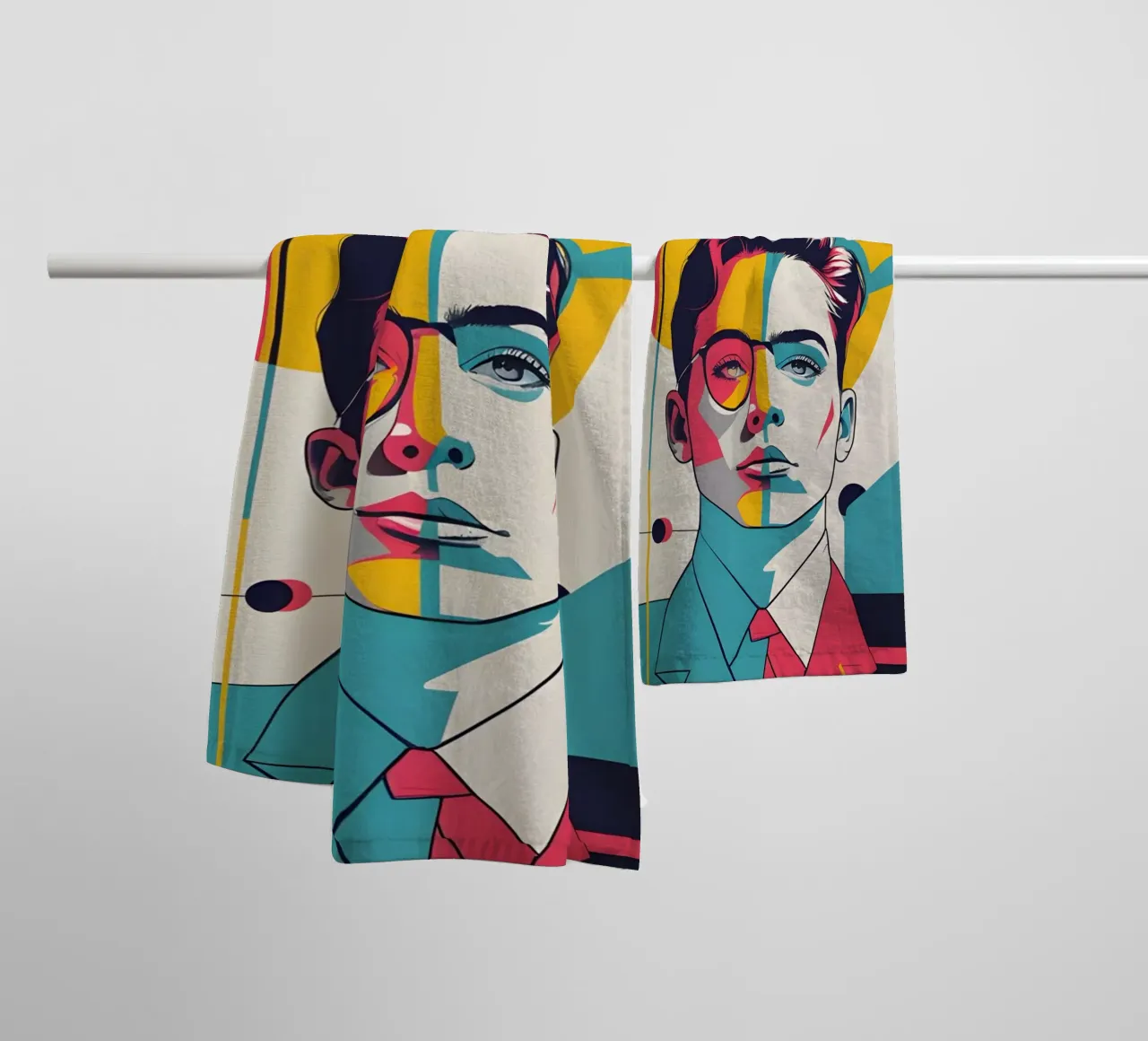 pop art nostalgica e retrò asciugamano da bagno da LIFESTYLE OBJECTS
