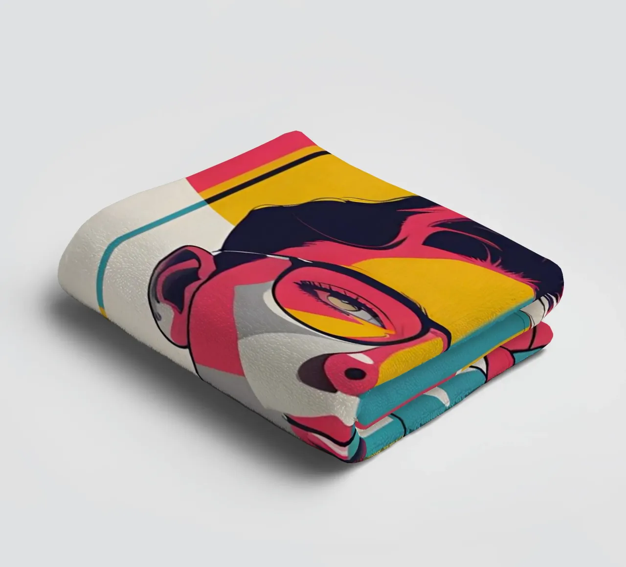 pop art nostalgica e retrò asciugamano da bagno da LIFESTYLE OBJECTS