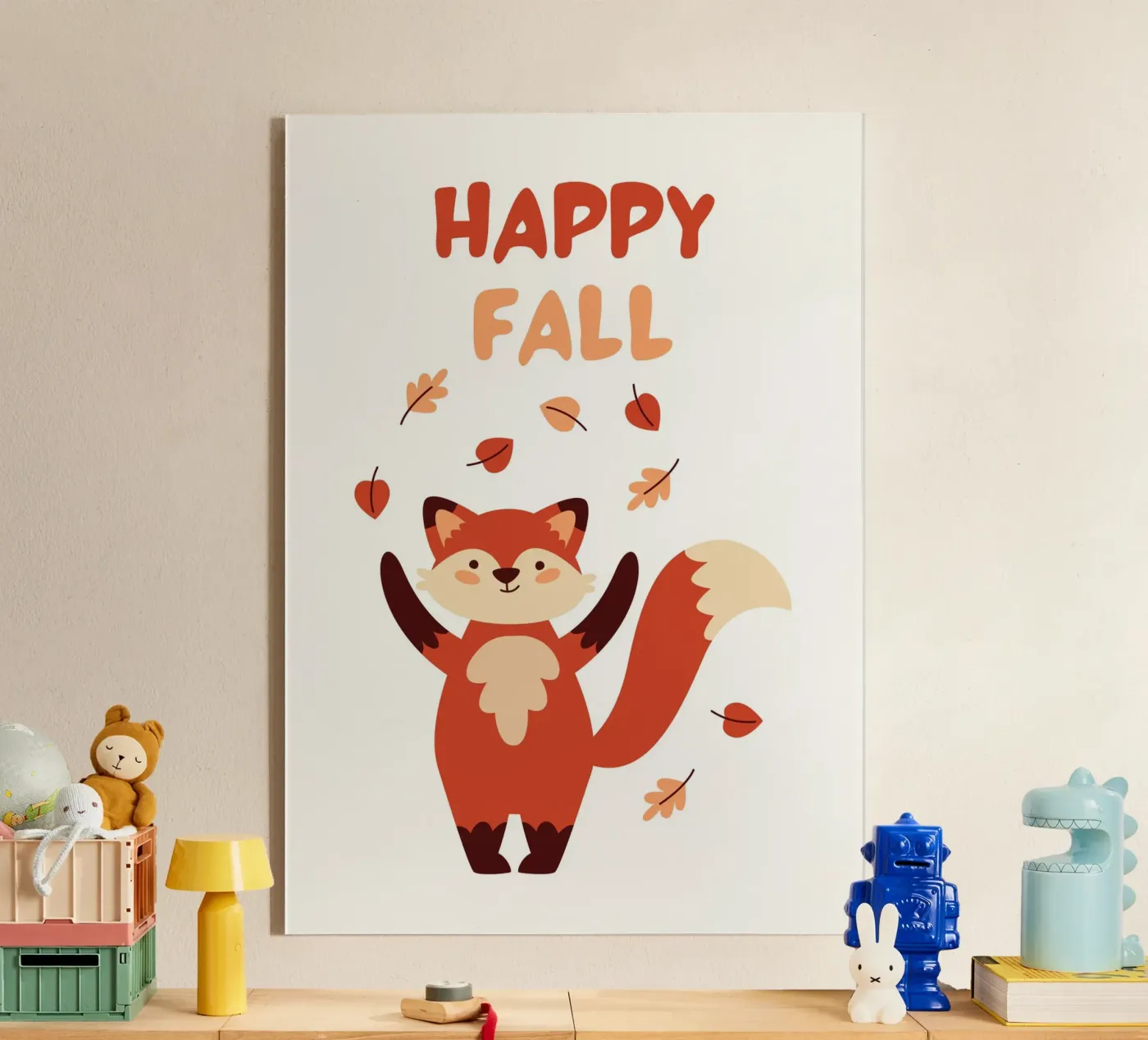 Happy Fall Acryl-Glas von PinkCandyWalls