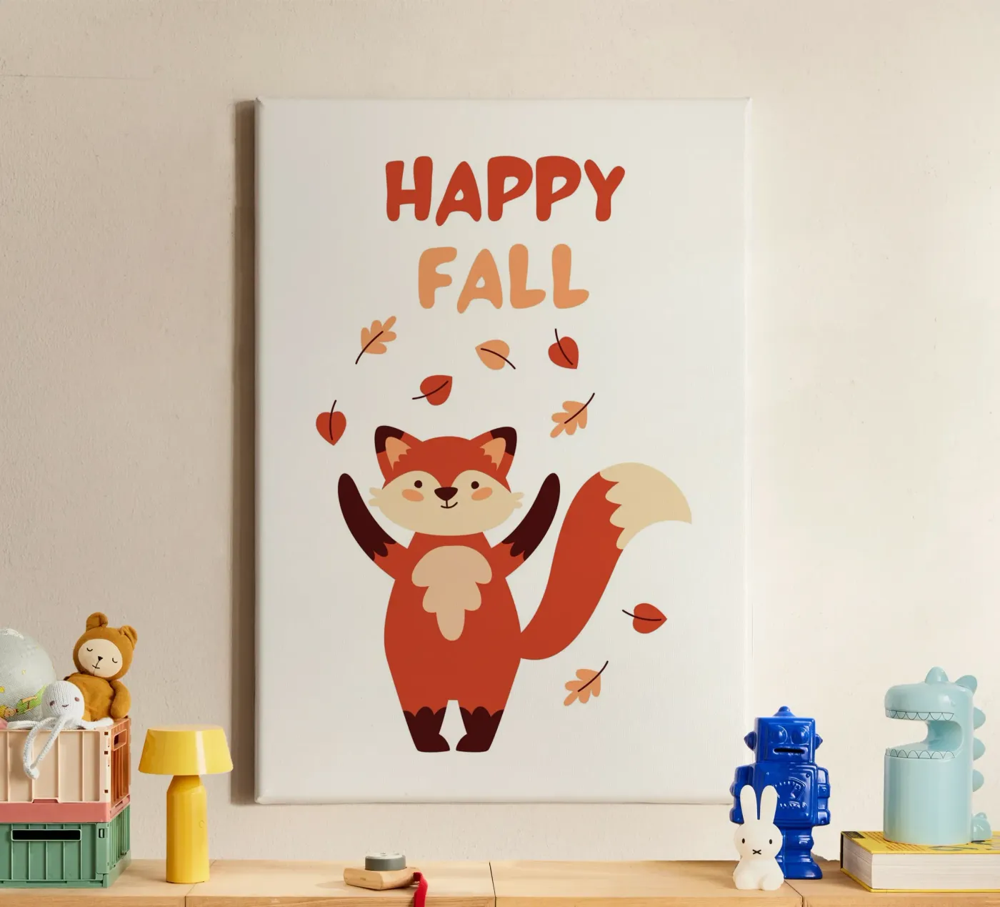 Happy Fall canvas van PinkCandyWalls
