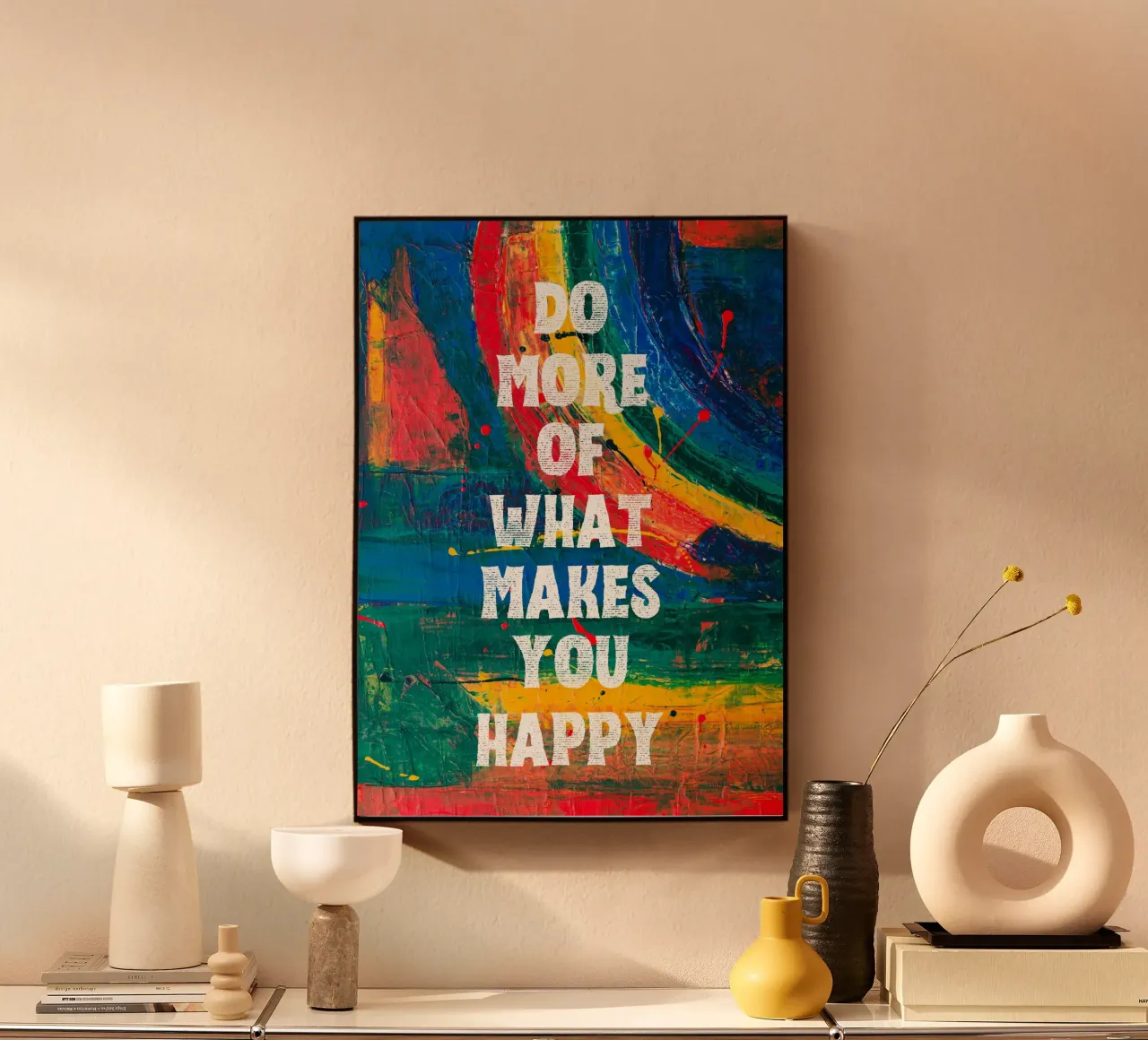 Do more of what makes you happy plexiglass da PinkCandyWalls