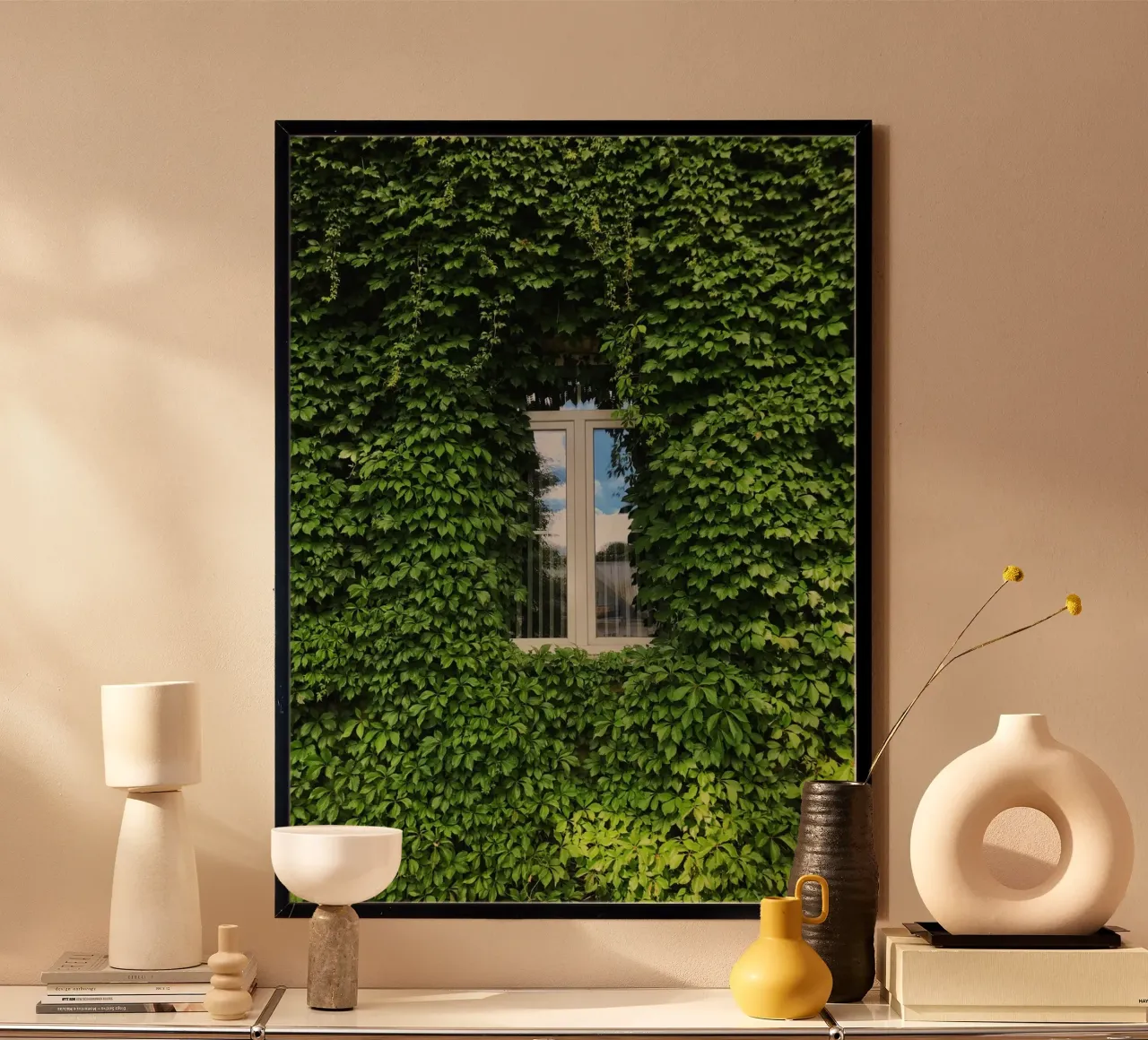 window in leaf wall carta hahnemühle da beney