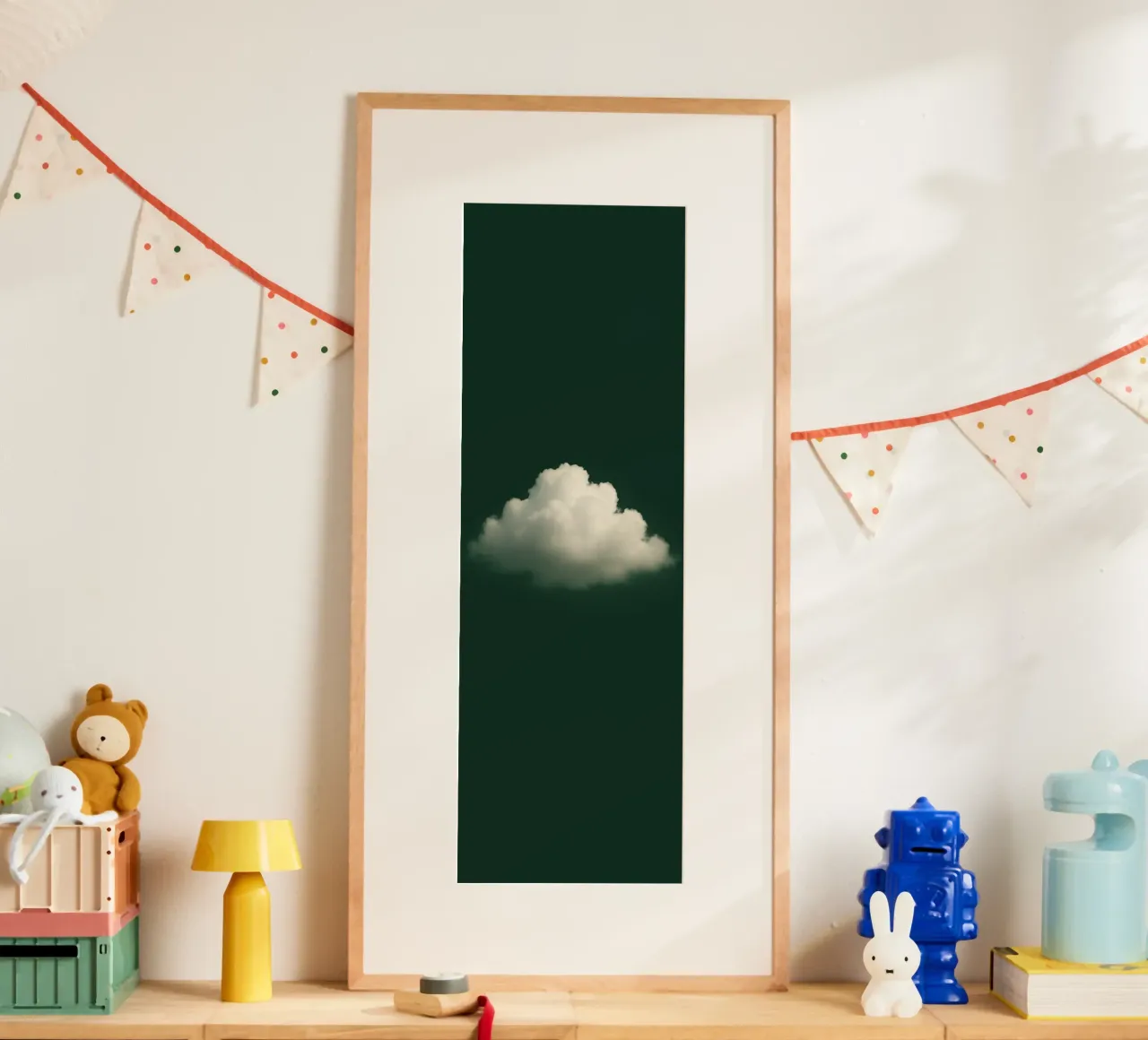 Clouds on a green background carta hahnemühle da Ramcdc