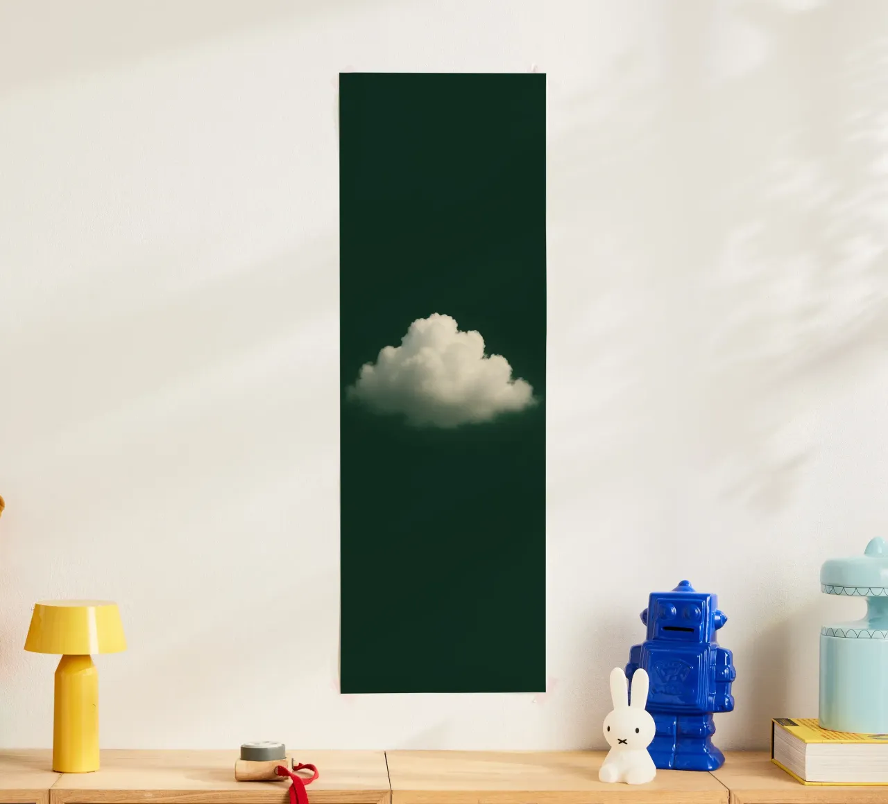 Clouds on a green background carta hahnemühle da Ramcdc