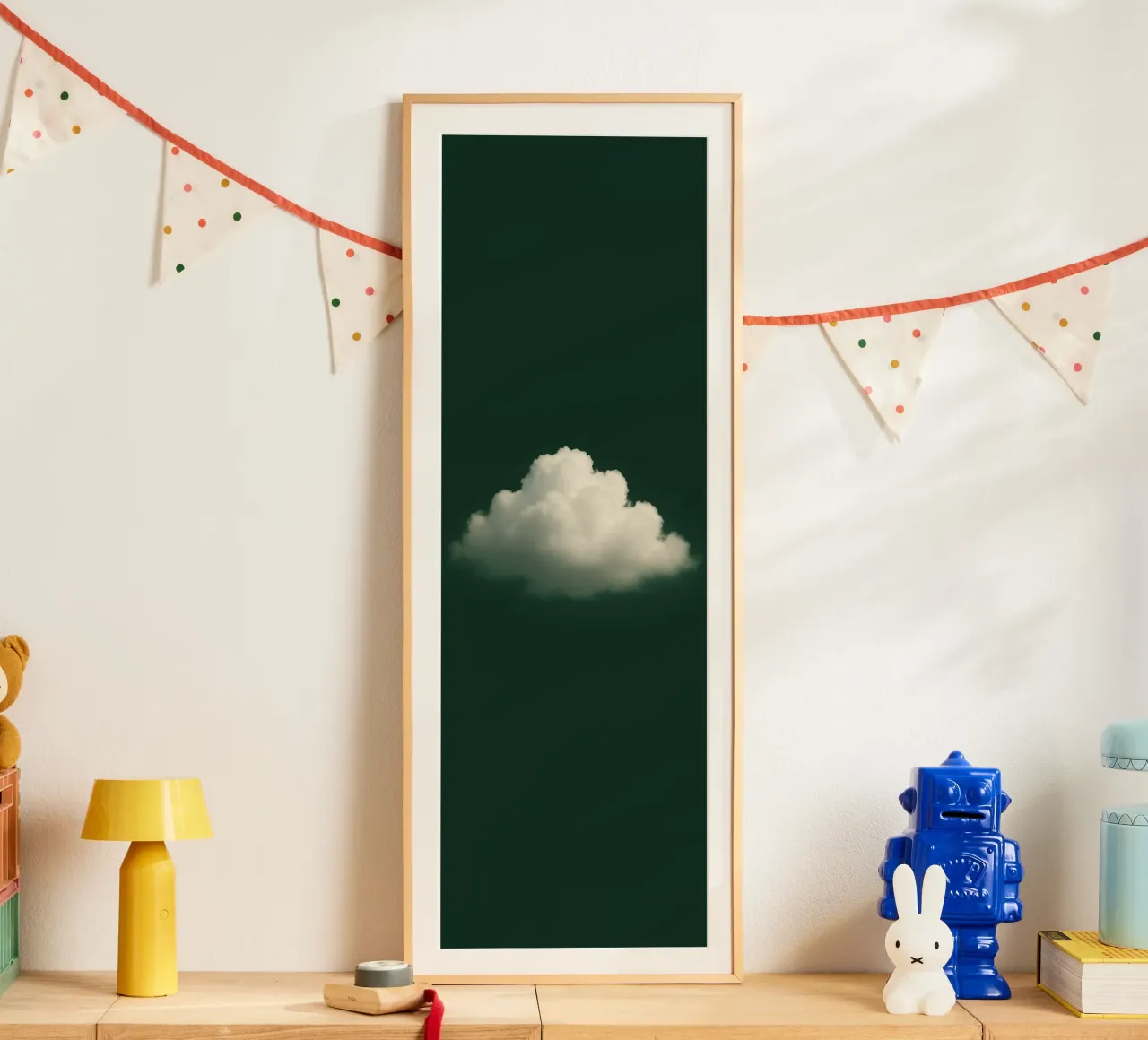 Clouds on a green background carta hahnemühle da Ramcdc