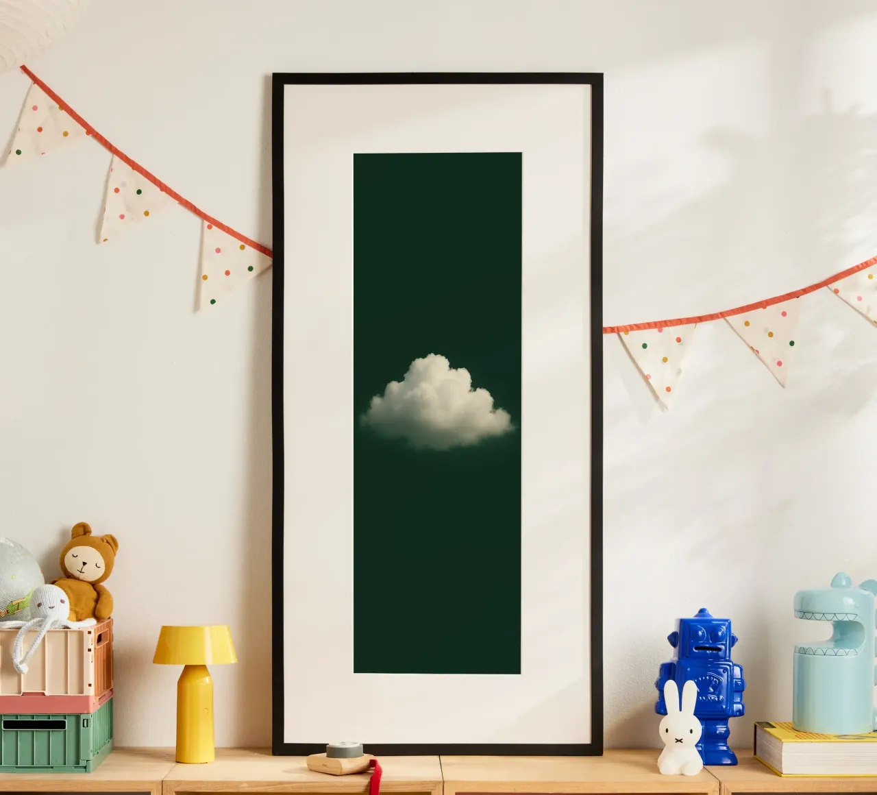 Clouds on a green background carta hahnemühle da Ramcdc