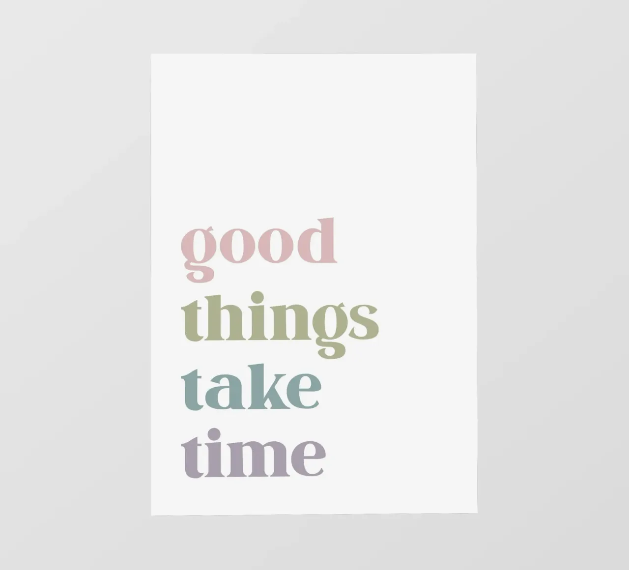Good things take time pellicola backlit da PinkCandyWalls