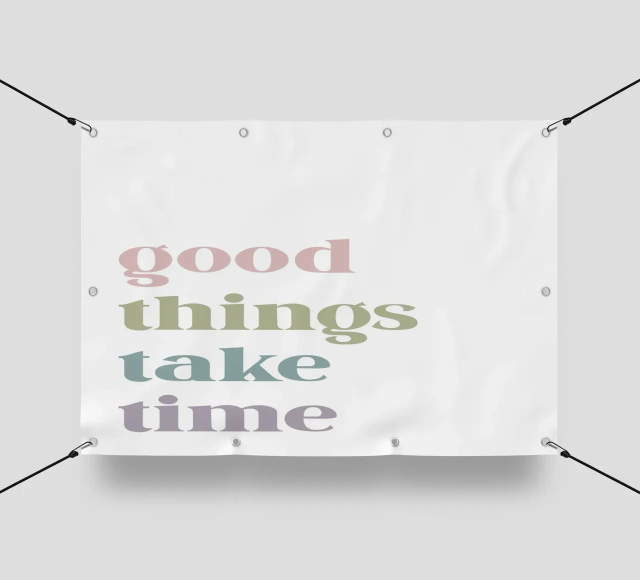 Good things take time telo in pvc da PinkCandyWalls