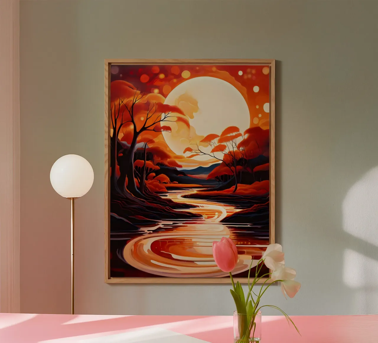 Alba cremisi alluminio dibond da Artistic-shop
