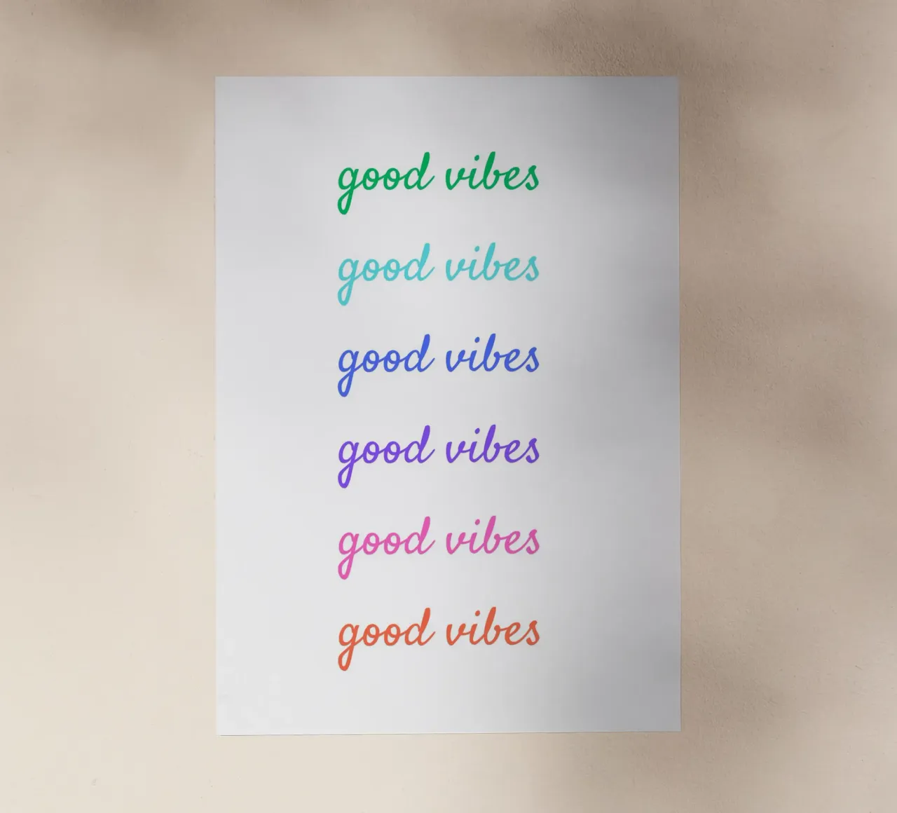Good vibes pellicola backlit da PinkCandyWalls