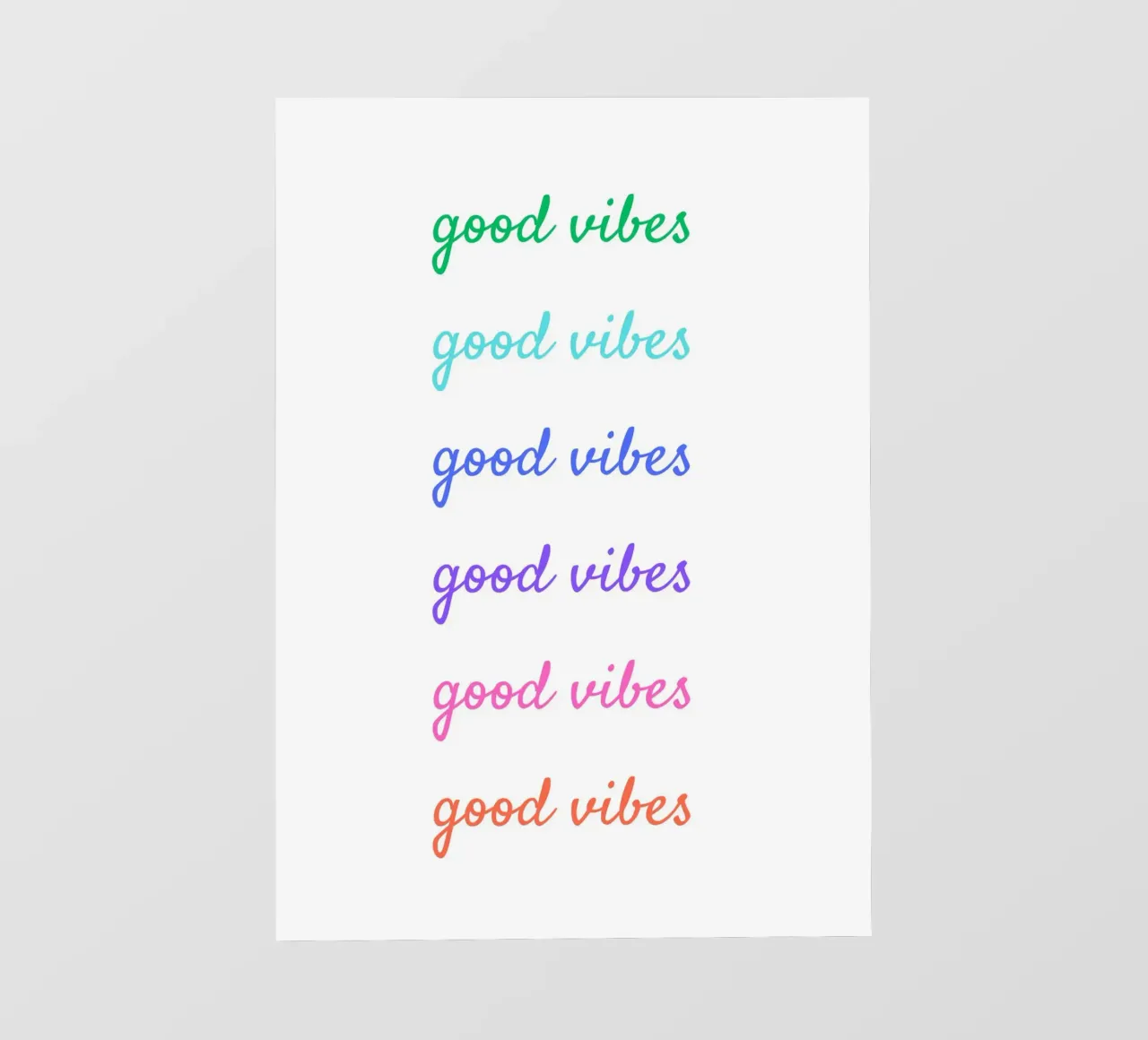 Good vibes pellicola backlit da PinkCandyWalls