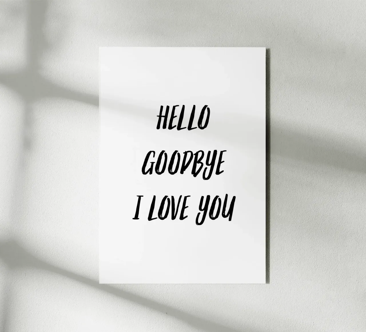 Hello goodbye I love you forex plate by PinkCandyWalls