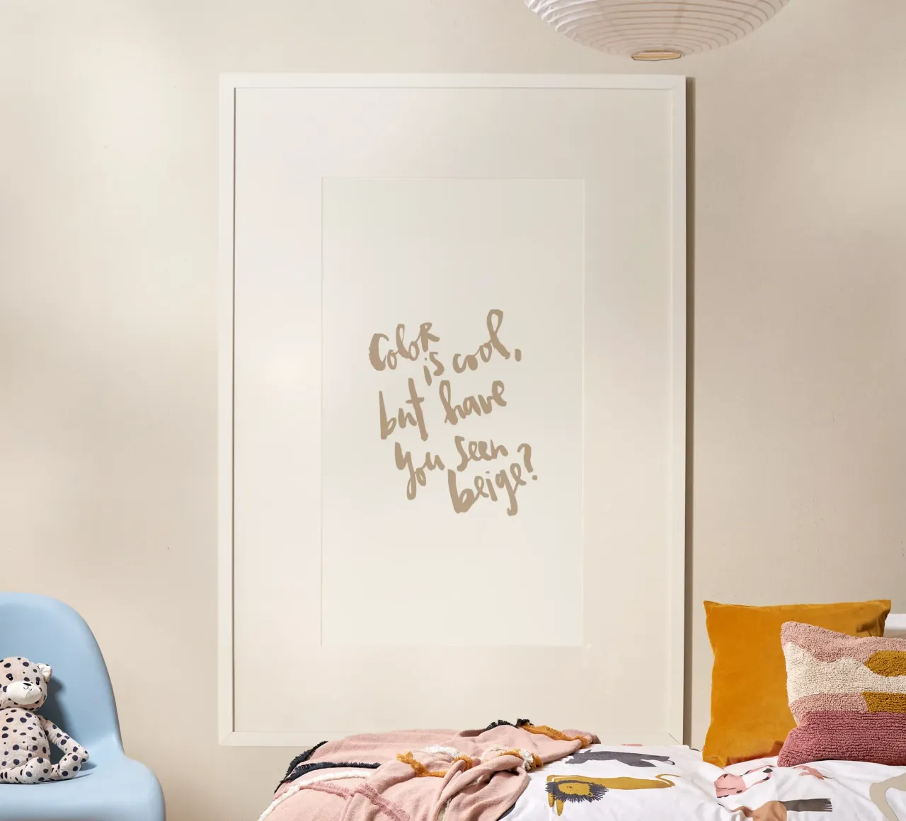 Beige poster da Brushmeetspaper