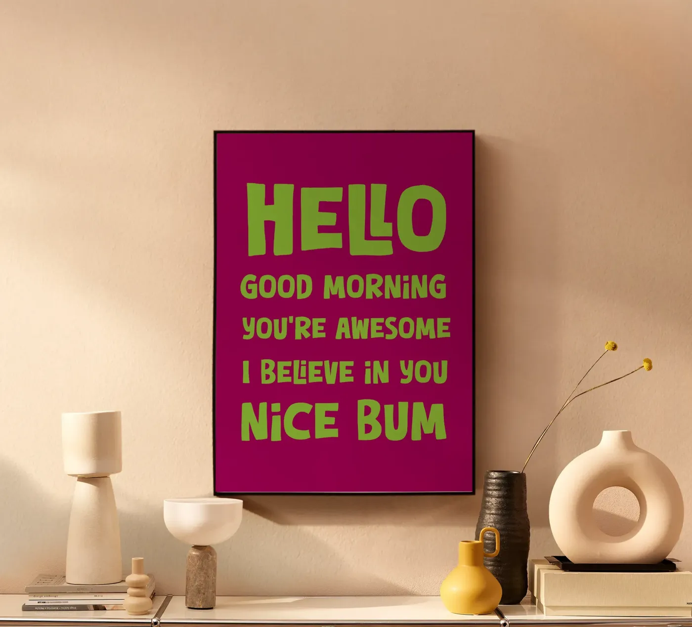 Hello alluminio dibond da PinkCandyWalls